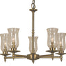 Framburg Sheraton 5 - Light Antique Brass Dining Chandelier 2505 AB