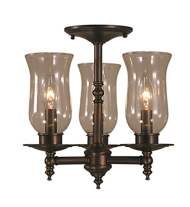 Framburg Sheraton 3 - Light Siena Bronze Flush Mount 2506 SBR