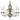 Framburg Jamestown 5 - Light Satin Pewter Dining Chandelier 2525 SP