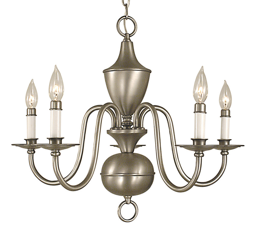 Framburg 5-Light Satin Pewter Jamestown Dining Chandelier