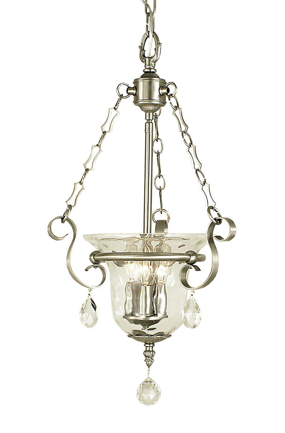 Framburg 3-Light Brushed Nickel Carcassonne Pendant