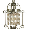Framburg Naomi 1 - Light Brushed Nickel Mini Chandelier 2921 BN