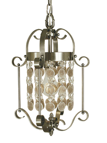 Framburg Naomi 1 - Light Brushed Nickel Mini Chandelier 2921 BN