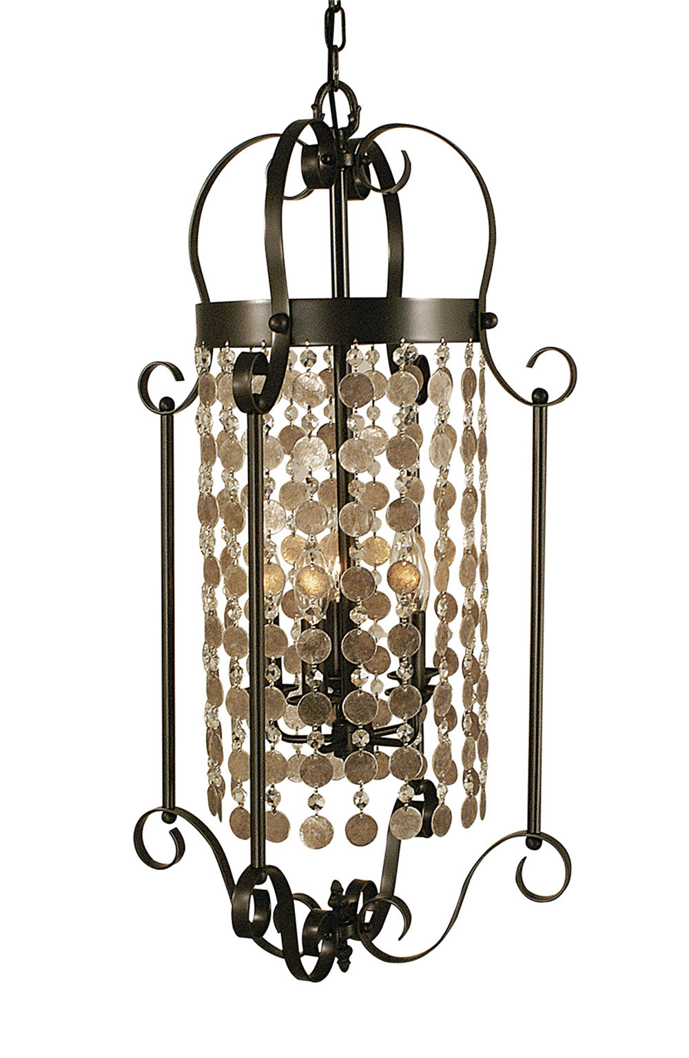 Framburg 5-Light Mahogany Bronze Naomi Foyer Chandelier