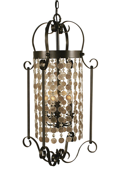 Framburg Naomi 5 - Light Mahogany Bronze Foyer Chandelier 2925 MB