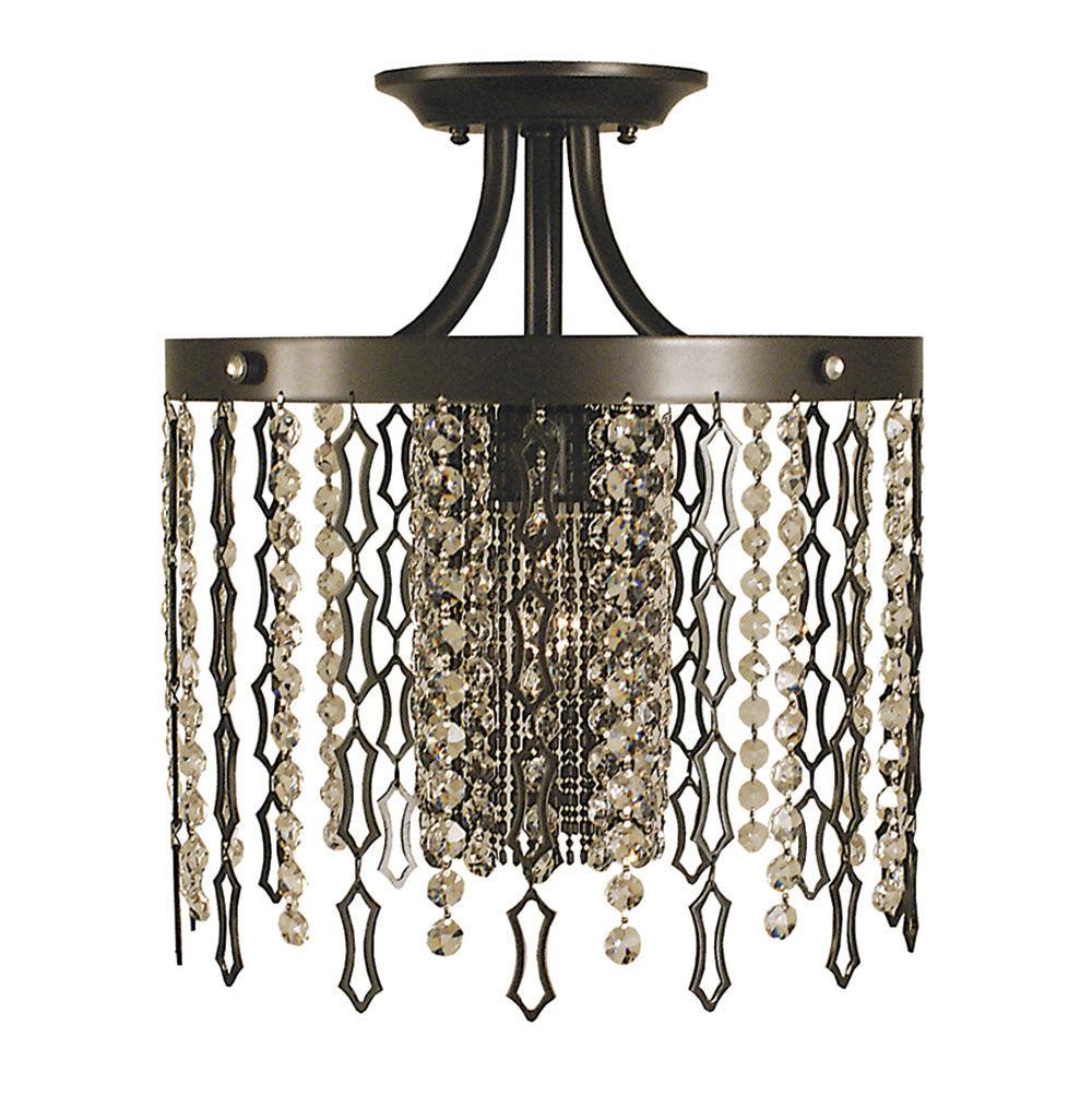 Framburg Mahogany Bronze Penelope Flush Semi-Flush Mount