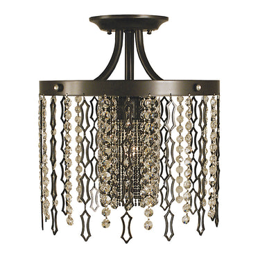 Framburg Penelope 1 - Light Mahogany Bronze Flush Mount 2953 MB