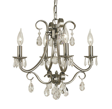 Framburg Liebestraum 4 - Light Brushed Nickel Mini Chandelier 2994 BN