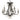 Framburg Liebestraum 9 - Light Mahogany Bronze Dining Chandelier 2999 MB