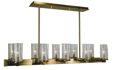 Framburg Lexi 10 - Light Antique Brass Island Chandelier 3062 AB