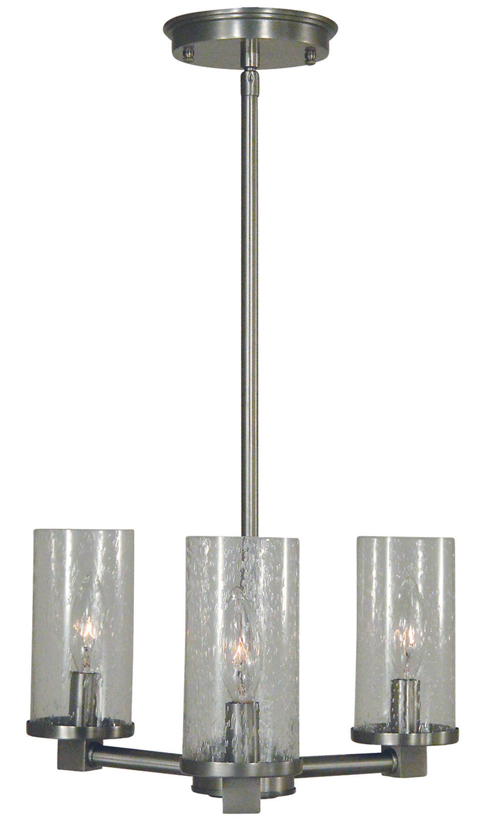 Framburg 3-Light Brushed Nickel Lexi Chandelier