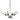 Framburg Quasar 6 - Light Polished Nickel Dining Chandelier 3076 PN