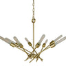 Framburg Quasar 8 - Light Satin Brass Dining Chandelier 3078 SB