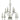 Framburg Pirouette 10 - Light Polished Nickel Chandelier 3109 PN