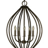 Framburg Dewdrop 5 - Light Mahogany Bronze Dining Chandelier 4345 MB