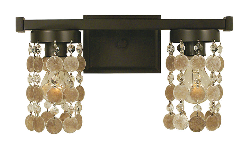 Framburg 2-Light Mahogany Bronze Naomi Sconce