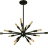 Framburg Simone 16 - Light Mahogany Bronze Dining Chandelier 4390 MB