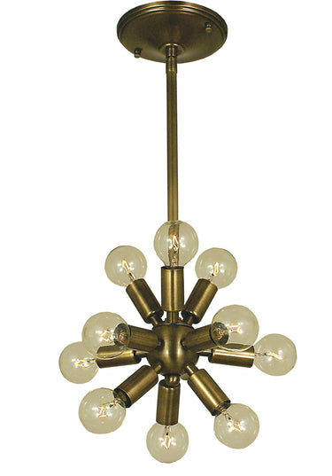 Framburg Simone 11 - Light Antique Brass Mini Chandelier 4391 AB
