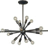 Framburg Simone 16 - Light Mahogany Bronze Chandelier 4392 MB