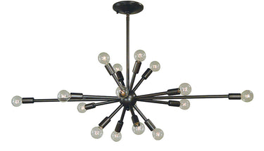 Framburg Simone 16 - Light Mahogany Bronze Chandelier 4392 MB