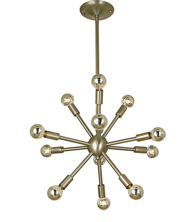 Framburg Simone 12 - Light Brushed Nickel Dining Chandelier 4393 BN