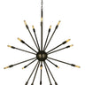 Framburg Simone 24 - Light Mahogany Bronze Foyer Chandelier 4398 MB