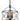 Framburg Nantucket 4 - Light Mahogany Bronze and Antique Brass Mini Chandelier 4414 MB/AB