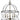 Framburg Nantucket 5 - Light Mahogany Bronze and Antique Brass Dining Chandelier 4415 MB/AB