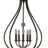 Framburg Dewdrop 5 - Light Mahogany Bronze Pendant Light 4445 MB