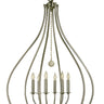 Framburg Dewdrop 6 - Light Brushed Nickel Pendant Light 4446 BN