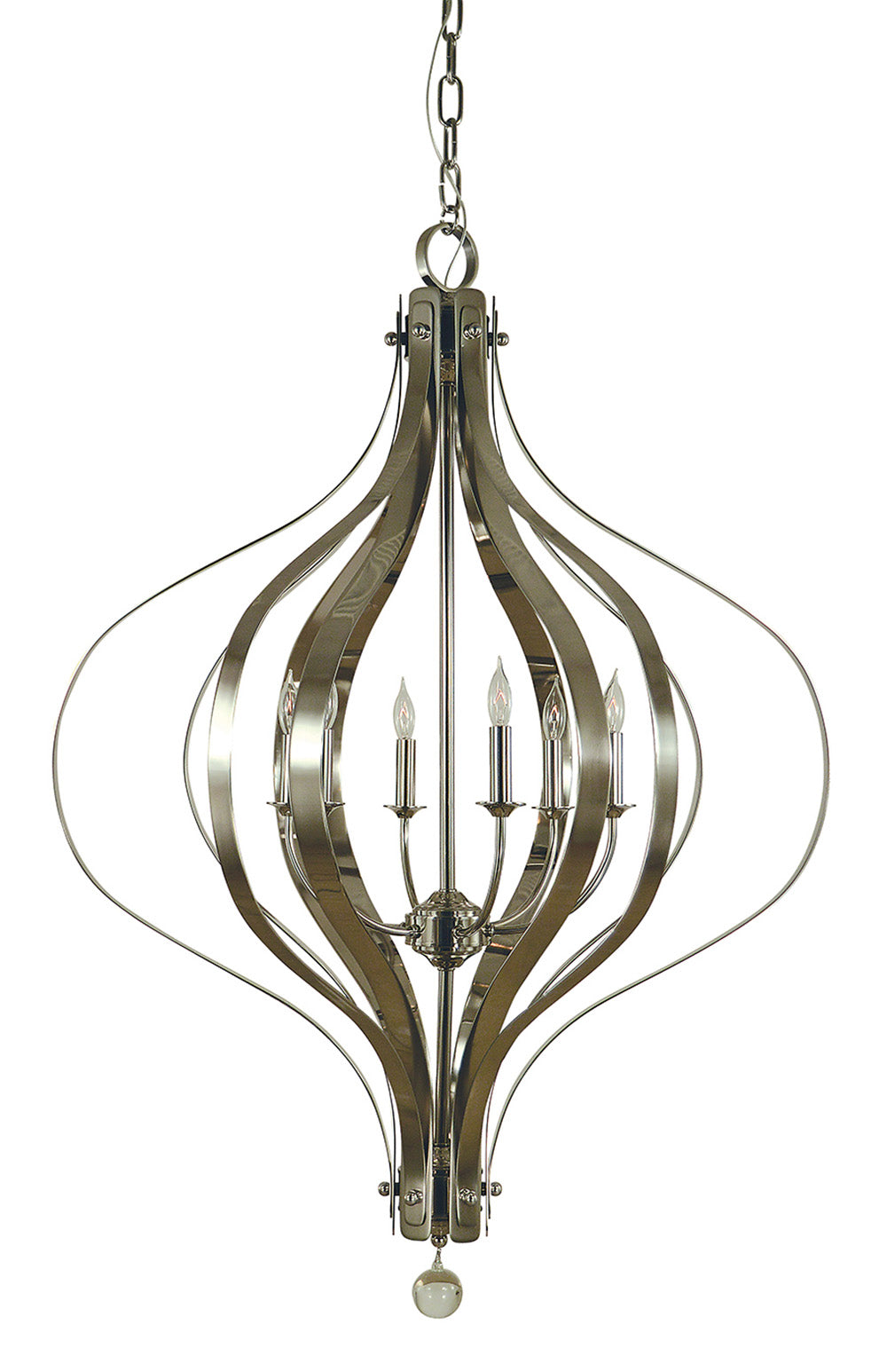 Framburg 6-Light Polished Nickel Aries Chandelier