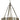 Framburg Pantheon 4 - Light Matte Black with Polished Nickel Pendant Light 4590 BN/PN