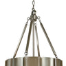 Framburg Pantheon 4 - Light Matte Black with Polished Nickel Pendant Light 4590 BN/PN