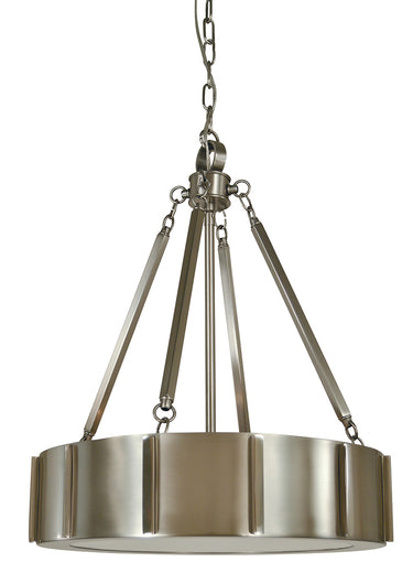 Framburg Pantheon 4 - Light Matte Black with Polished Nickel Pendant Light 4590 BN/PN