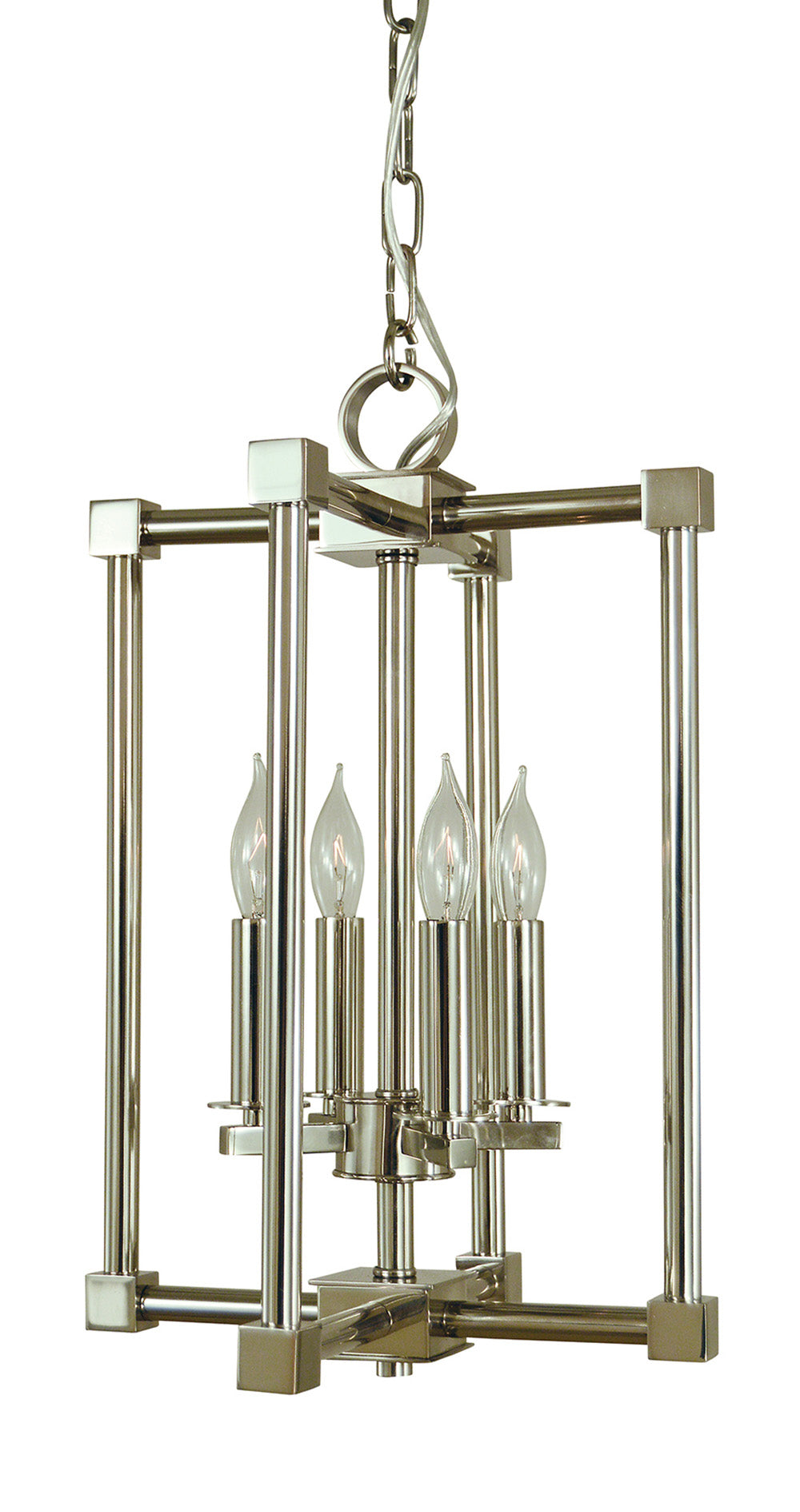 Framburg 4-Light Polished Nickel Lexington Chandelier