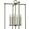 Framburg Lexington 6 - Light Brushed Nickel with Polished Nickel Dining Chandelier 4606 BN/PN
