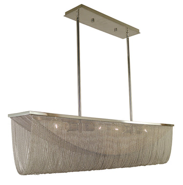 Framburg Genesis 4 - Light Polished Nickel Island Chandelier 4638 PN