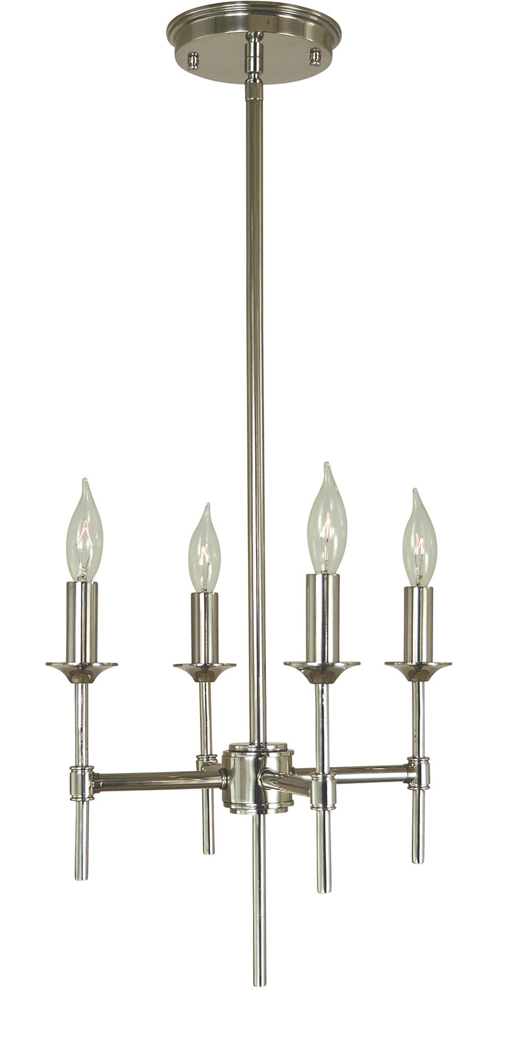 Framburg 4-Light Polished Nickel Chandler Chandelier