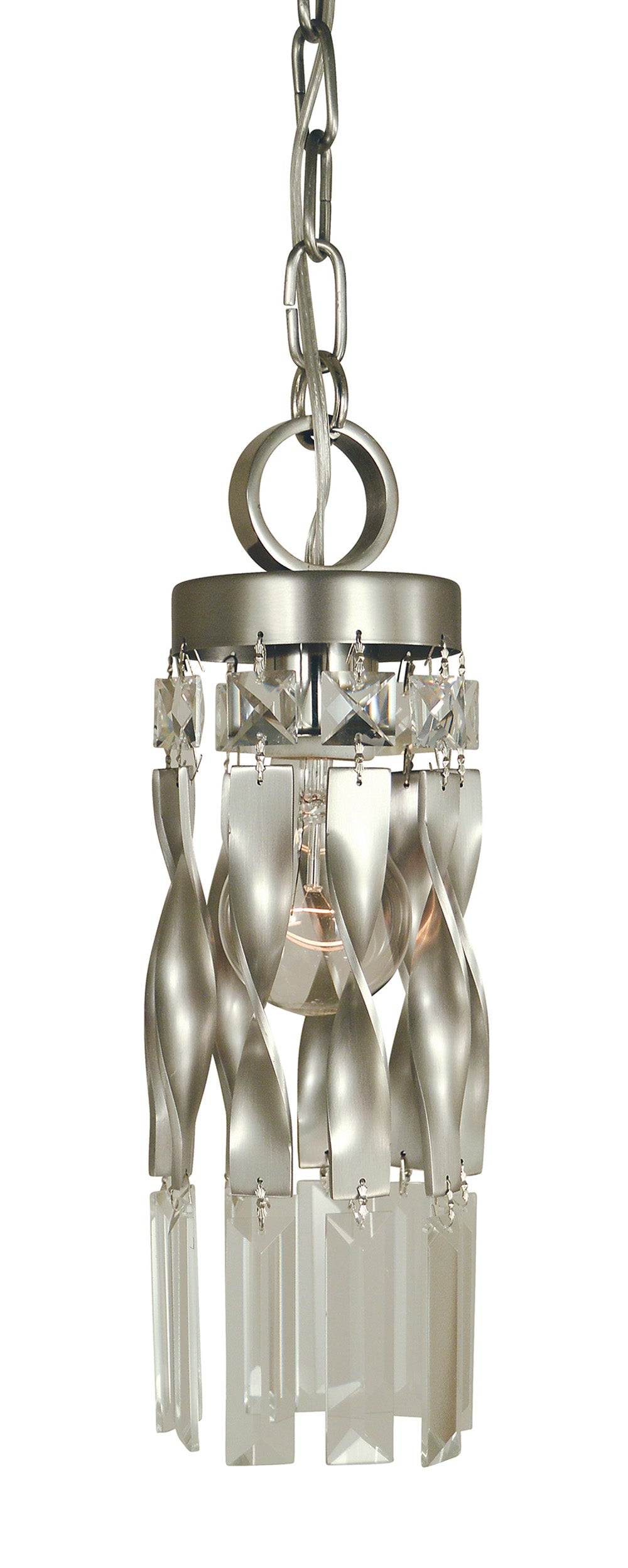 Framburg Satin Pewter Polished Nickel Adele Mini Pendant