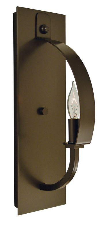 Framburg Luna 1 - Light Mahogany Bronze Wall Sconce 4721 MB