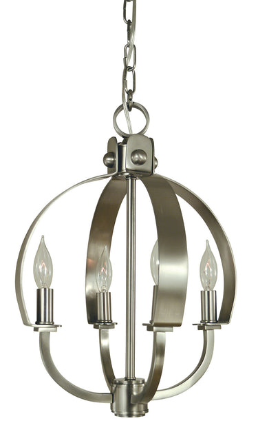 Framburg Luna 4 - Light Brushed Nickel Mini Chandelier 4724 BN
