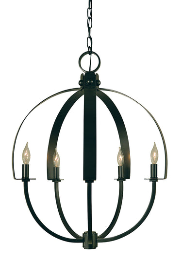 Framburg Luna 5 - Light Antique Brass Dining Chandelier 4725 AB
