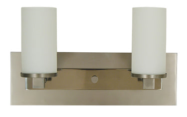 Framburg Mercer 2 - Light Satin Pewter with Polished Nickel Wall Sconce 4732 SP/PN