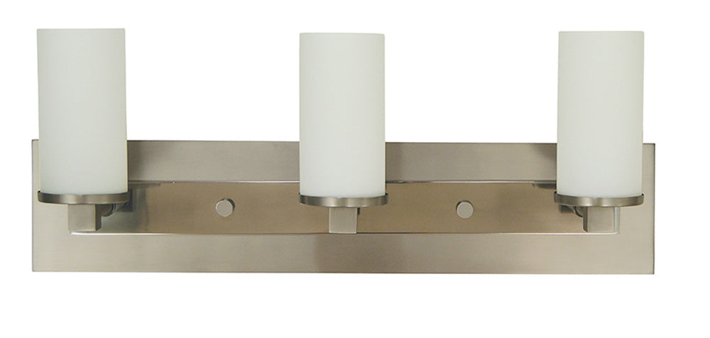 Framburg 3-Light Satin Pewter Polished Nickel Mercer Sconce