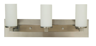 Framburg Mercer 3 - Light Satin Pewter with Polished Nickel Wall Sconce 4733 SP/PN