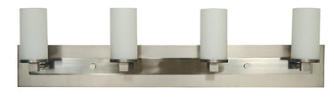 Framburg Mercer 4 - Light Satin Pewter with Polished Nickel Wall Sconce 4734 SP/PN