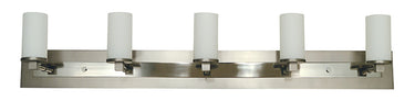 Framburg Mercer 5 - Light Satin Pewter with Polished Nickel Wall Sconce 4735 SP/PN