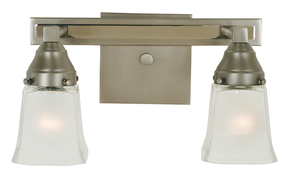 Framburg 2-Light Satin Pewter Polished Nickel Mercer Sconce