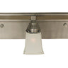 Framburg Mercer 5 - Light Satin Pewter with Polished Nickel Wall Sconce 4775 SP/PN