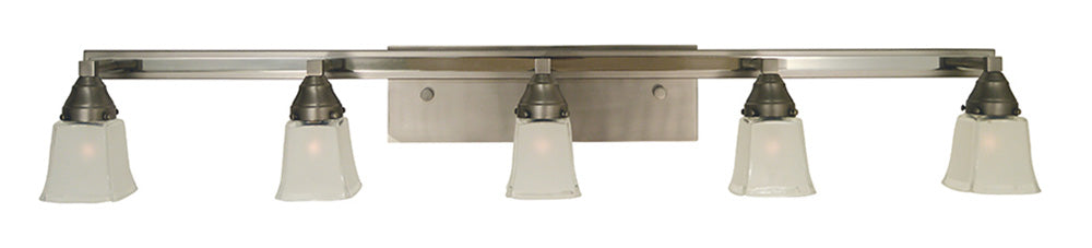 Framburg 5-Light Satin Pewter Polished Nickel Mercer Sconce